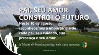 NESTE DOMINGO, 10 DE AGOSTO, A CÂMARA DE VEREADORES PRESTA UMA HOMENAGEM ESPECIAL A TODOS OS PAIS DE NOSSA COMUNIDADE.
Vídeo disponível em Veja Mais. NESTE DOMINGO, 10 DE AGOSTO, A CÂMARA DE VEREADORES PRESTA UMA HOMENAGEM ESPECIAL A TODOS OS PAIS DE NOSSA COMUNIDADE.
Vídeo disponível em Veja Mais.